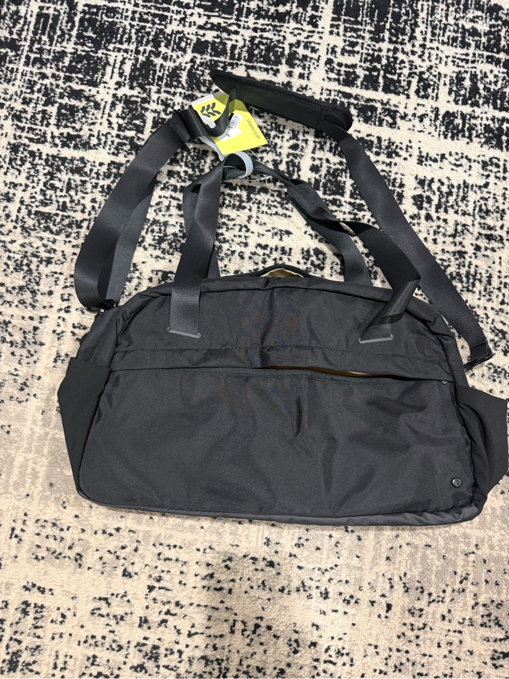 Men's Black Travel Duffel Bag - Versatile Carryall